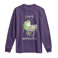 Funny Office Frog Long Sleeve Shirt I Hate Mondays - Wonder Print Shop