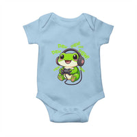 Funny Frog Playing Video Game Gift Baby Onesie - Wonder Print Shop