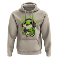 Funny Frog Playing Video Game Gift Hoodie - Wonder Print Shop
