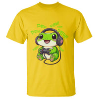 Funny Frog Playing Video Game Gift T Shirt - Wonder Print Shop