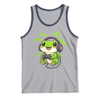 Funny Frog Playing Video Game Gift Tank Top - Wonder Print Shop