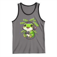 Funny Frog Playing Video Game Gift Tank Top - Wonder Print Shop