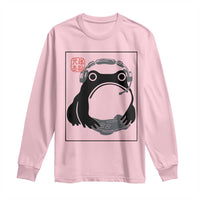 Grumpy Frog Gamer Japanese Ink Painting Long Sleeve Shirt - Wonder Print Shop