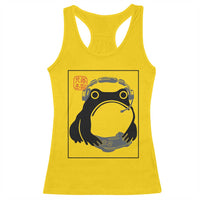 Grumpy Frog Gamer Japanese Ink Painting Racerback Tank Top - Wonder Print Shop