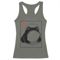 Grumpy Frog Gamer Japanese Ink Painting Racerback Tank Top - Wonder Print Shop