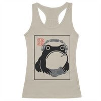 Grumpy Frog Gamer Japanese Ink Painting Racerback Tank Top - Wonder Print Shop