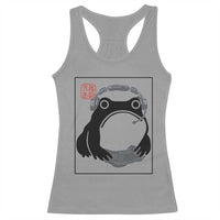 Grumpy Frog Gamer Japanese Ink Painting Racerback Tank Top - Wonder Print Shop