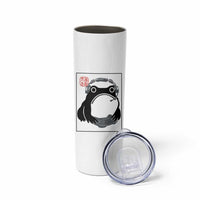 Grumpy Frog Gamer Japanese Ink Painting Skinny Tumbler