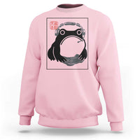 Grumpy Frog Gamer Japanese Ink Painting Sweatshirt - Wonder Print Shop