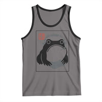 Grumpy Frog Gamer Japanese Ink Painting Tank Top - Wonder Print Shop