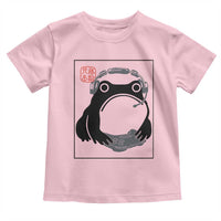 Grumpy Frog Gamer Japanese Ink Painting Toddler T Shirt - Wonder Print Shop