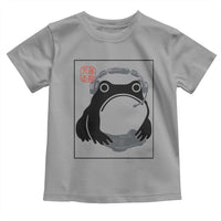 Grumpy Frog Gamer Japanese Ink Painting Toddler T Shirt - Wonder Print Shop
