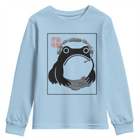 Grumpy Frog Gamer Japanese Ink Painting Youth Sweatshirt - Wonder Print Shop