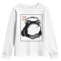 Grumpy Frog Gamer Japanese Ink Painting Youth Sweatshirt - Wonder Print Shop