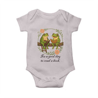 It Is A Good Day To Read A Book Baby Onesie Frog Book Lover - Wonder Print Shop