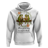 It Is A Good Day To Read A Book Hoodie Frog Book Lover - Wonder Print Shop