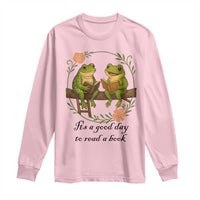 It Is A Good Day To Read A Book Long Sleeve Shirt Frog Book Lover - Wonder Print Shop