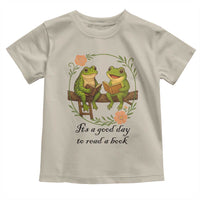 It Is A Good Day To Read A Book Toddler T Shirt Frog Book Lover - Wonder Print Shop