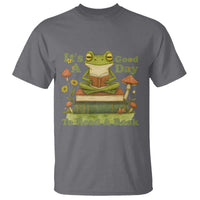 It Is A Good Day To Read A Book T Shirt Funny Frog Reading - Wonder Print Shop