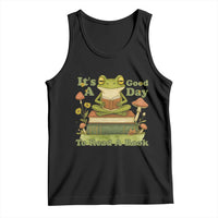 It Is A Good Day To Read A Book Tank Top Funny Frog Reading - Wonder Print Shop