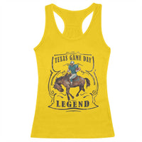 Texas Game Day Legend Racerback Tank Top Funny Football Cowboy - Wonder Print Shop