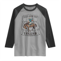 Texas Game Day Legend Raglan Shirt Funny Football Cowboy - Wonder Print Shop