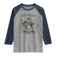 Texas Game Day Legend Raglan Shirt Funny Football Cowboy - Wonder Print Shop