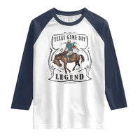 Texas Game Day Legend Raglan Shirt Funny Football Cowboy - Wonder Print Shop