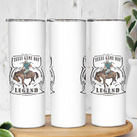 Texas Game Day Legend Skinny Tumbler Funny Football Cowboy - Wonder Print Shop
