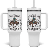 Texas Game Day Legend Tumbler With Handle Funny Football Cowboy - Wonder Print Shop