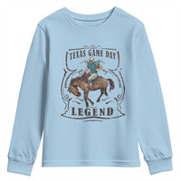 Texas Game Day Legend Youth Sweatshirt Funny Football Cowboy - Wonder Print Shop