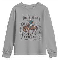 Texas Game Day Legend Youth Sweatshirt Funny Football Cowboy - Wonder Print Shop