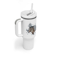 Funny Texas Cowgirl Tumbler With Handle Football Lover Gift - Wonder Print Shop