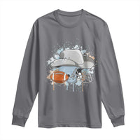 Cowboy Football Helmet Long Sleeve Shirt Game Day Spirit Gift - Wonder Print Shop