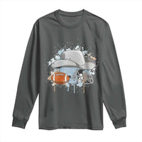 Cowboy Football Helmet Long Sleeve Shirt Game Day Spirit Gift - Wonder Print Shop
