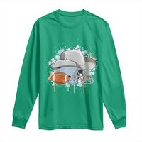 Cowboy Football Helmet Long Sleeve Shirt Game Day Spirit Gift - Wonder Print Shop