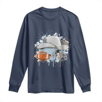Cowboy Football Helmet Long Sleeve Shirt Game Day Spirit Gift - Wonder Print Shop
