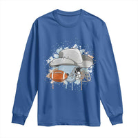 Cowboy Football Helmet Long Sleeve Shirt Game Day Spirit Gift - Wonder Print Shop