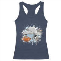 Cowboy Football Helmet Racerback Tank Top Game Day Spirit Gift - Wonder Print Shop