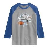 Cowboy Football Helmet Raglan Shirt Game Day Spirit Gift - Wonder Print Shop