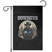 Skeleton Cowboy Football Player Garden Flag Western Fan Gift - Wonder Print Shop