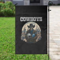 Skeleton Cowboy Football Player Garden Flag Western Fan Gift - Wonder Print Shop