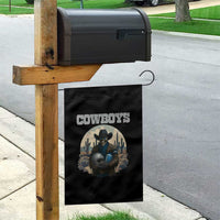 Skeleton Cowboy Football Player Garden Flag Western Fan Gift - Wonder Print Shop