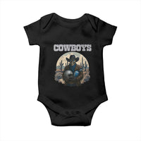 Skeleton Cowboy Football Player Baby Onesie Western Fan Gift - Wonder Print Shop