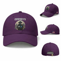 Skeleton Cowboy FB Player Baseball Cap Western Fan Gift