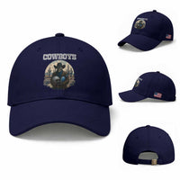 Skeleton Cowboy FB Player Baseball Cap Western Fan Gift