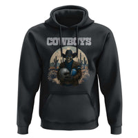 Skeleton Cowboy Football Player Hoodie Western Fan Gift - Wonder Print Shop