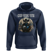 Skeleton Cowboy Football Player Hoodie Western Fan Gift - Wonder Print Shop