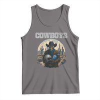 Skeleton Cowboy Football Player Tank Top Western Fan Gift - Wonder Print Shop