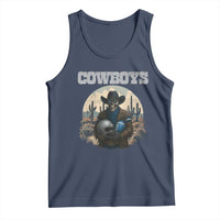 Skeleton Cowboy Football Player Tank Top Western Fan Gift - Wonder Print Shop